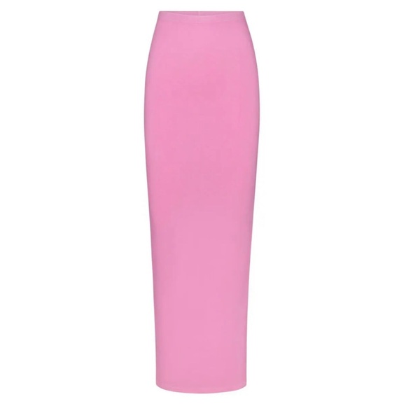 SKIMS Dresses & Skirts - SKIMS Outdoor Long Skirt - Bubble Gum Pink Jersey Maxi Skirt